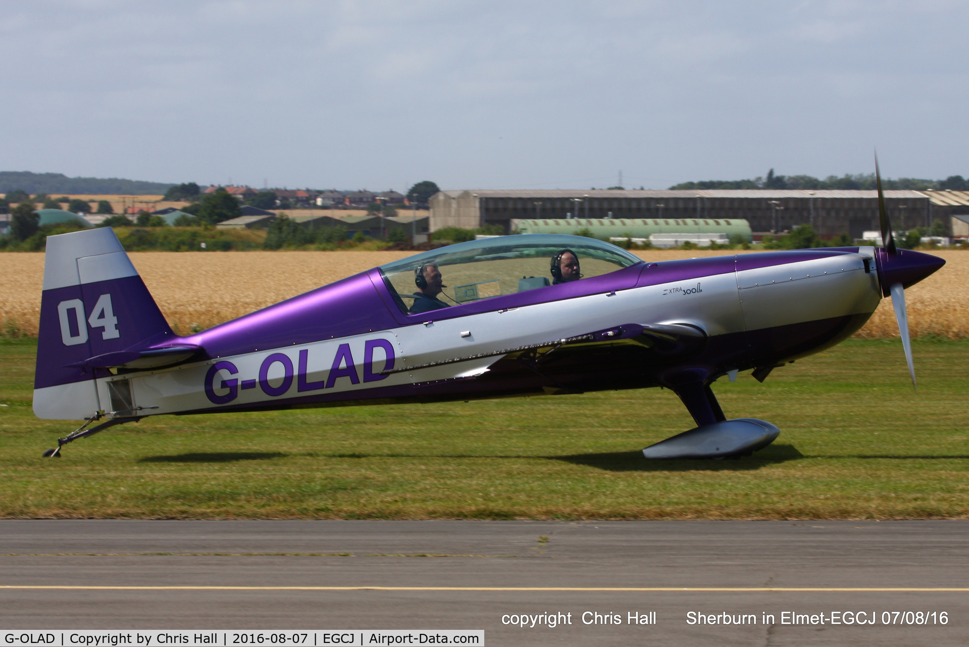G-OLAD, 2007 Extra EA-300L C/N 1270, at the Royal Aero Club (RRRA) Air Race, Sherburn in Elmet