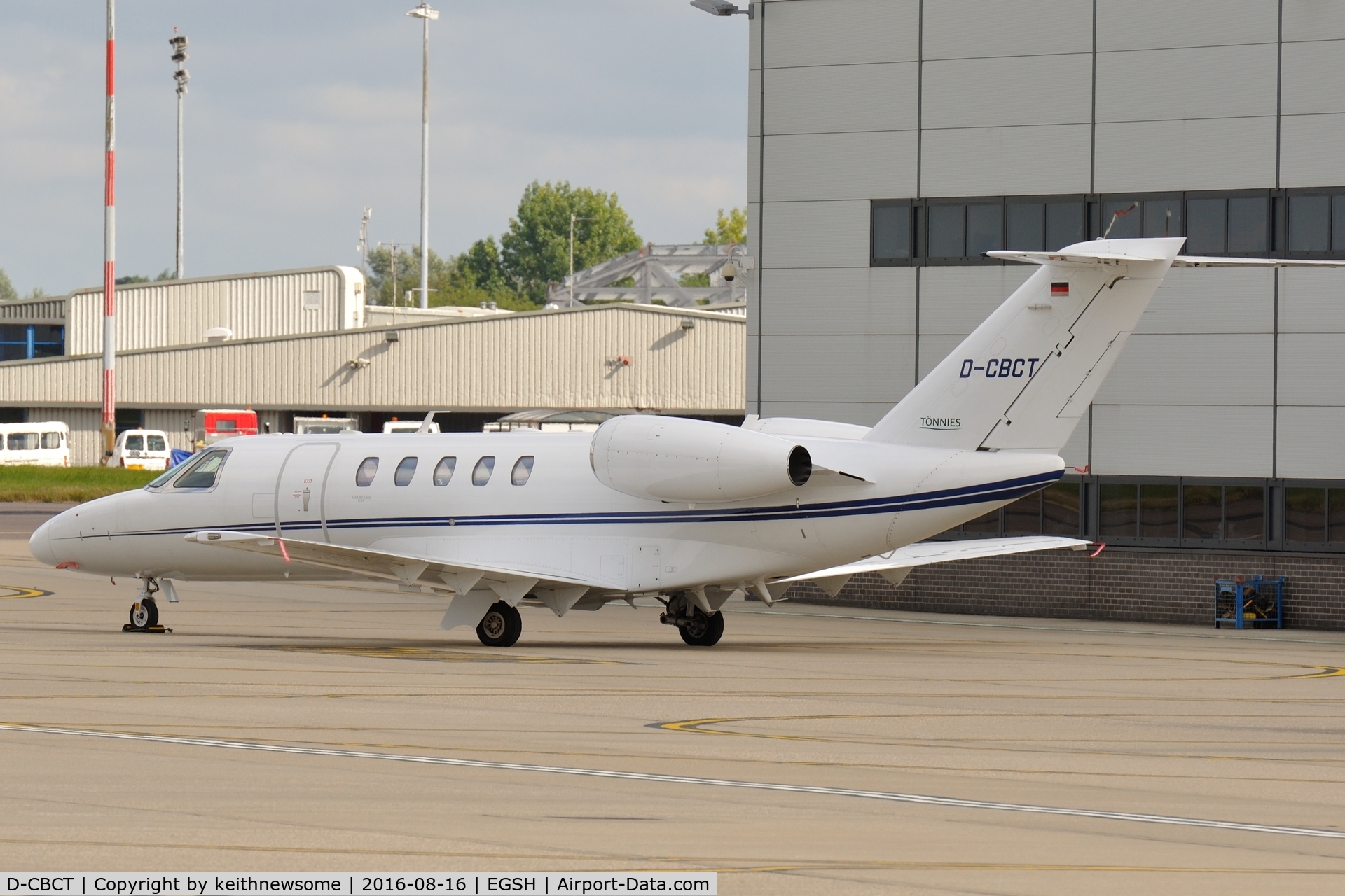 D-CBCT, 2012 Cessna 525C CitationJet CJ4 C/N 525C-0093, Parked at Norwich.