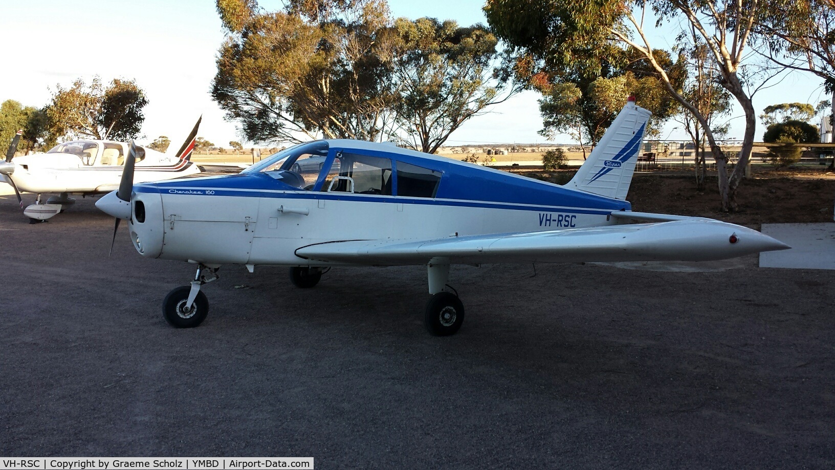 VH-RSC, 1962 Piper PA-28-160 Cherokee C/N 28-525, VH-RSC  April 2016  Murray Bridge SA
Since moved to Goolwa SA