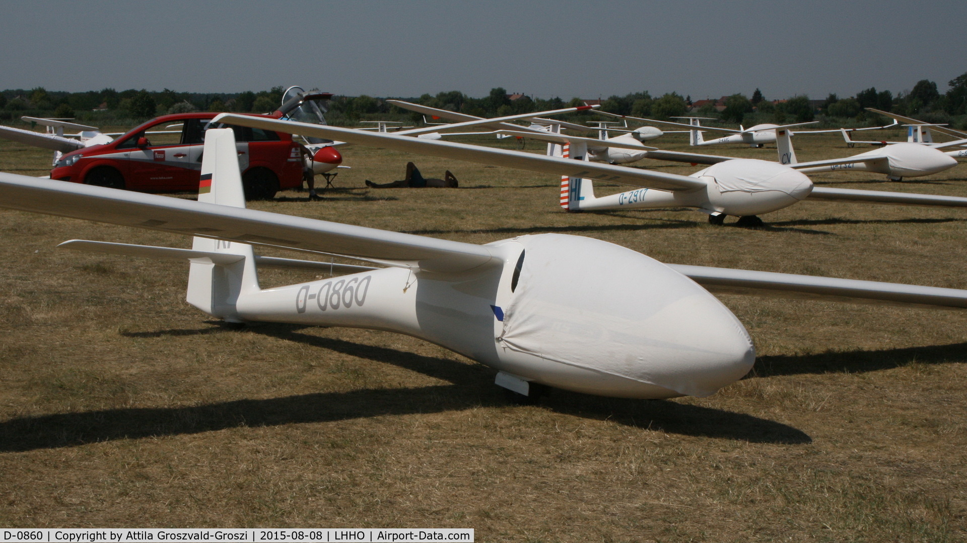 D-0860, 1971 Schleicher ASW-15 C/N 15177, Hajdúszoboszló Airport, Hungary - 60. Hungary Gliding National Championship and third Civis Thermal Cup, 2015