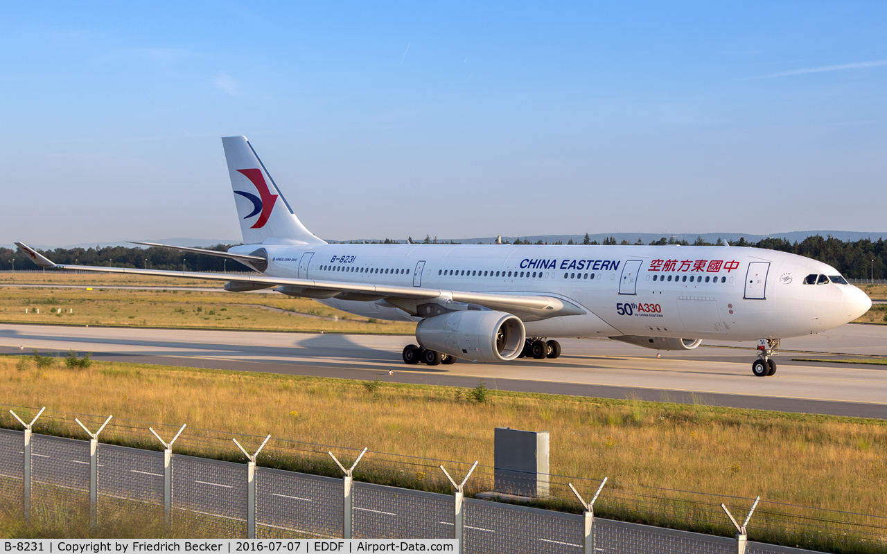 B-8231, 2015 Airbus A330-243 C/N 1664, taxying to the gate