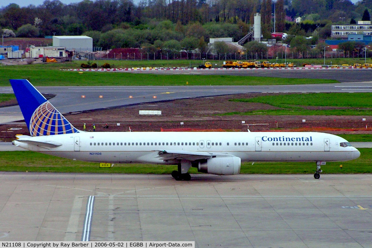 N21108, 1994 Boeing 757-224 C/N 27298, Boeing 757-224 [27298] (Continental Airlines) Birmingham Int'l~G 02/05/2006