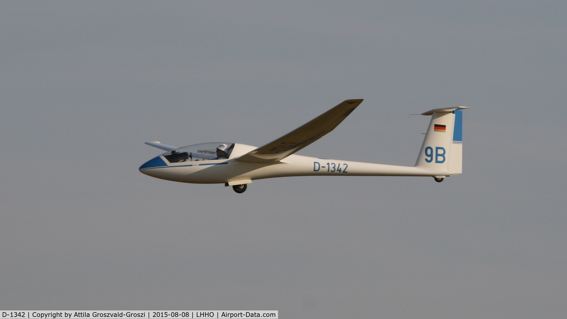 D-1342, 1987 Rolladen-Schneider LS-4A C/N 4662, Hajdúszoboszló Airport, Hungary - 60. Hungary Gliding National Championship and third Civis Thermal Cup, 2015