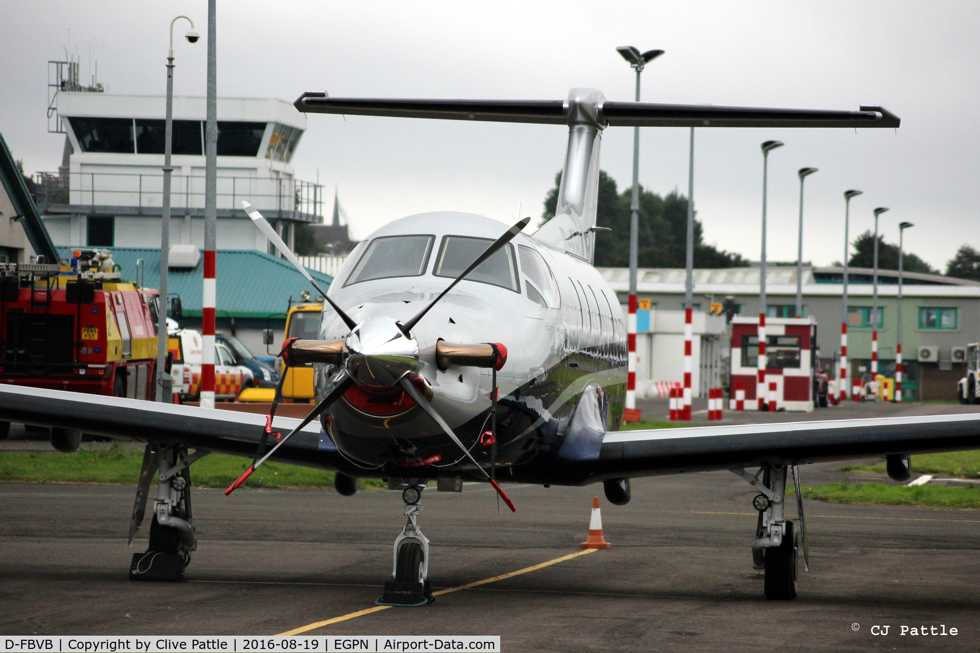 D-FBVB, 2015 Pilatus PC-12/47E C/N 1555, Visiting Dundee again