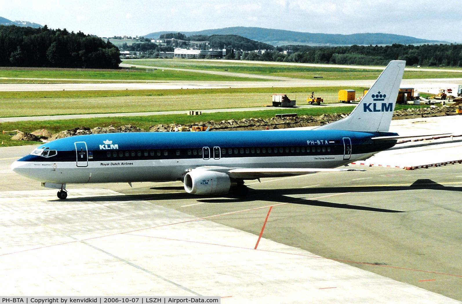 PH-BTA, 1991 Boeing 737-406 C/N 25412, KLM Royal Dutch Airlines