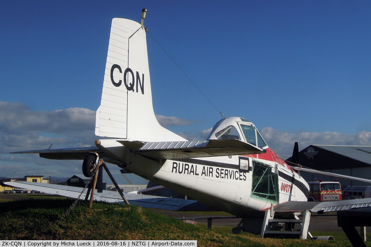 ZK-CQN, 1966 Cessna A188A Agwagon C/N 188-0109, At the Tauranga Classic Flyers Museum