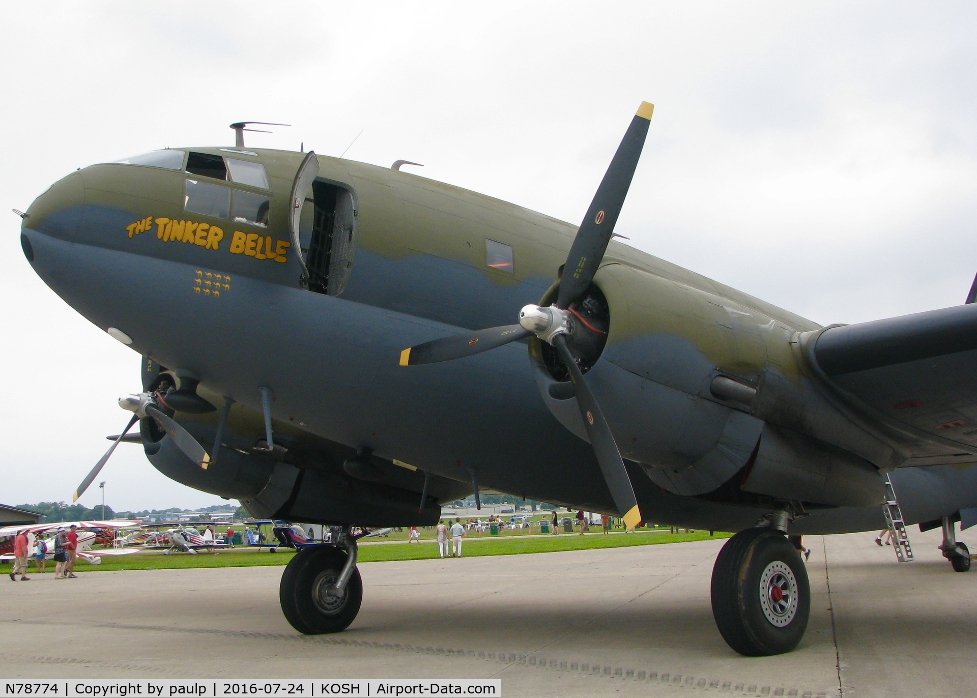 N78774, 1944 Curtiss C-46F Commando C/N 22597, AirVenture 2016.