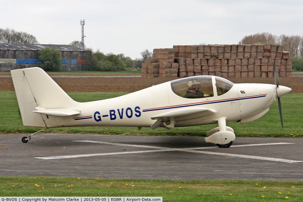 G-BVOS, 1988 Europa Tri-Gear C/N PFA 247-12562, Europa at The Real Aeroplane Company's May-hem Fly-In, Breighton Airfield, May 5th 2013.