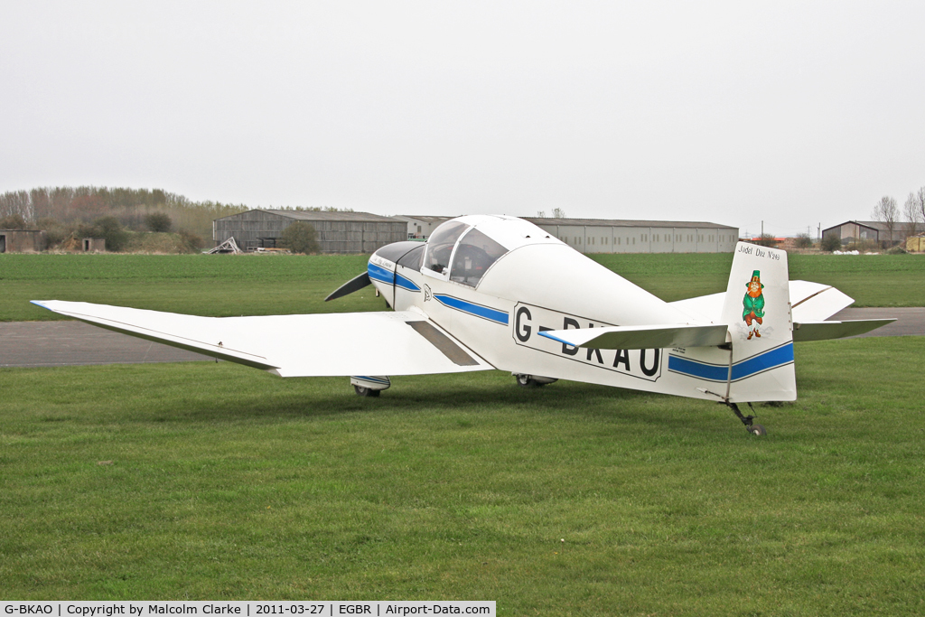 G-BKAO, 1955 Jodel D-112 Club C/N 249, Jodel D-112 Club at Brighton Airfield in March 2011.