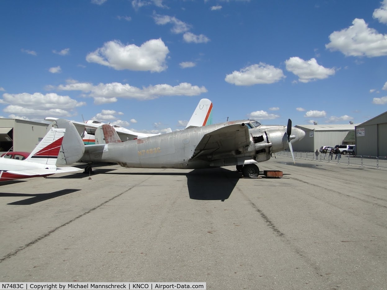 N7483C, 1964 Lockheed PV-2 Harpoon C/N 15-1168, Parked at Chino Airport