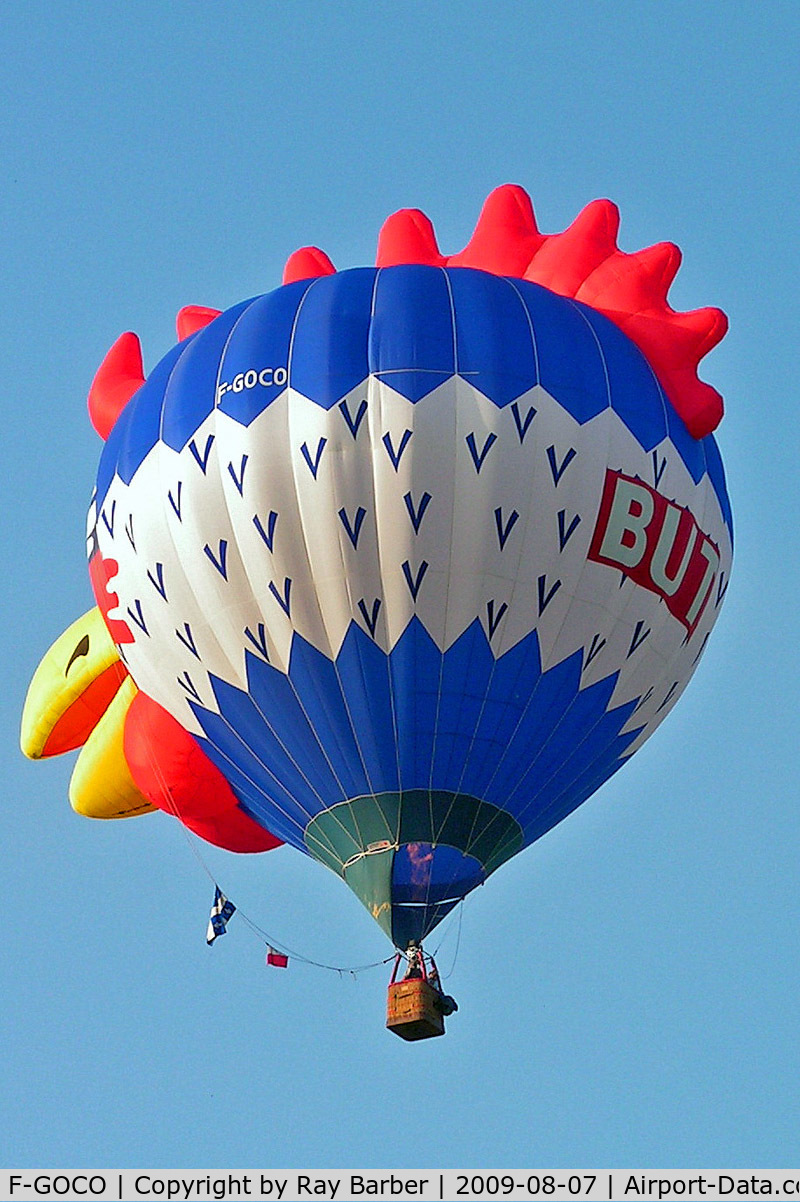 F-GOCO, Cameron Balloons Ltd CAMERON N 90 C/N 10657, Cameron SS Cocorico-90 HAFB [10657] Ashton Court~G 08/08/2009