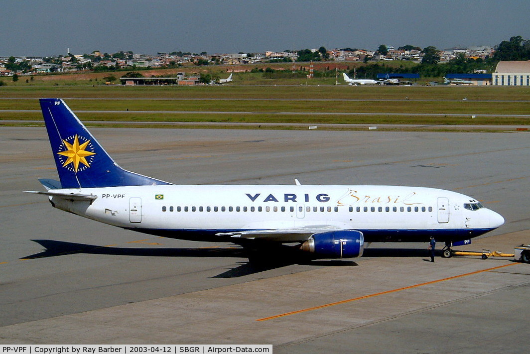 PP-VPF, Boeing 737-3S1 C/N 24834, Boeing 737-3S1 [24834] (VARIG) Sao Paulo-Guarulhos~PP 12/04/2003