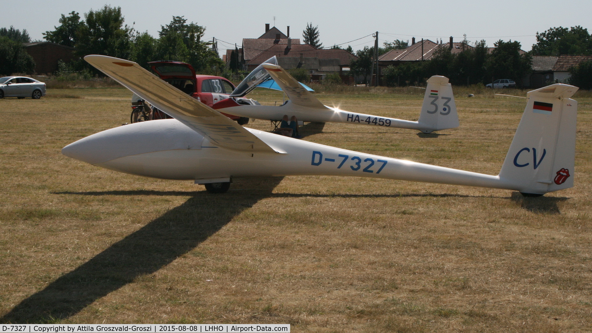 D-7327, 1979 Schleicher ASW-19B C/N 19355, Hajdúszoboszló Airport, Hungary - 60. Hungary Gliding National Championship and third Civis Thermal Cup, 2015