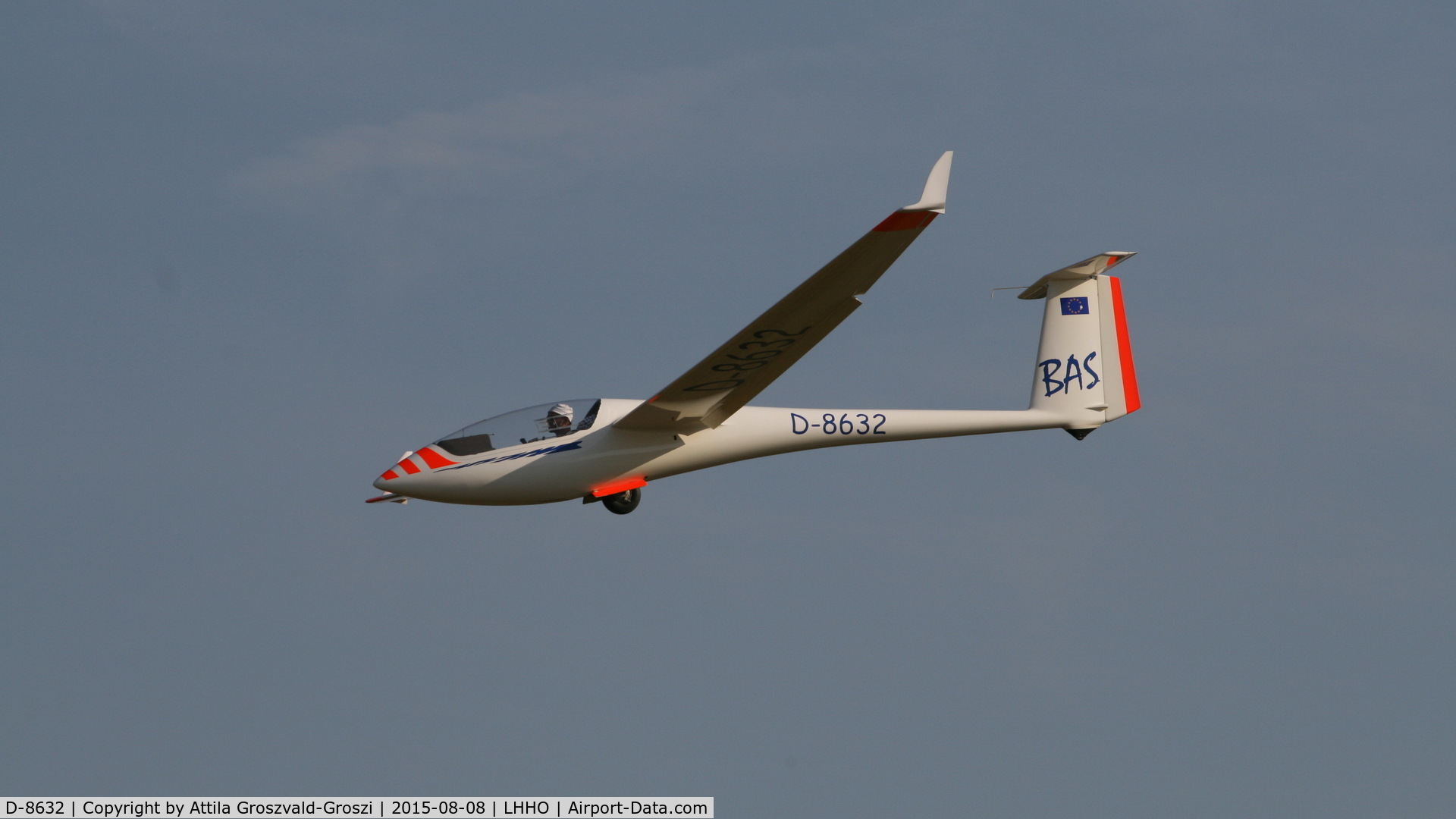 D-8632, 1986 Schleicher ASW-20 C/N 20591, Hajdúszoboszló Airport, Hungary - 60. Hungary Gliding National Championship and third Civis Thermal Cup, 2015