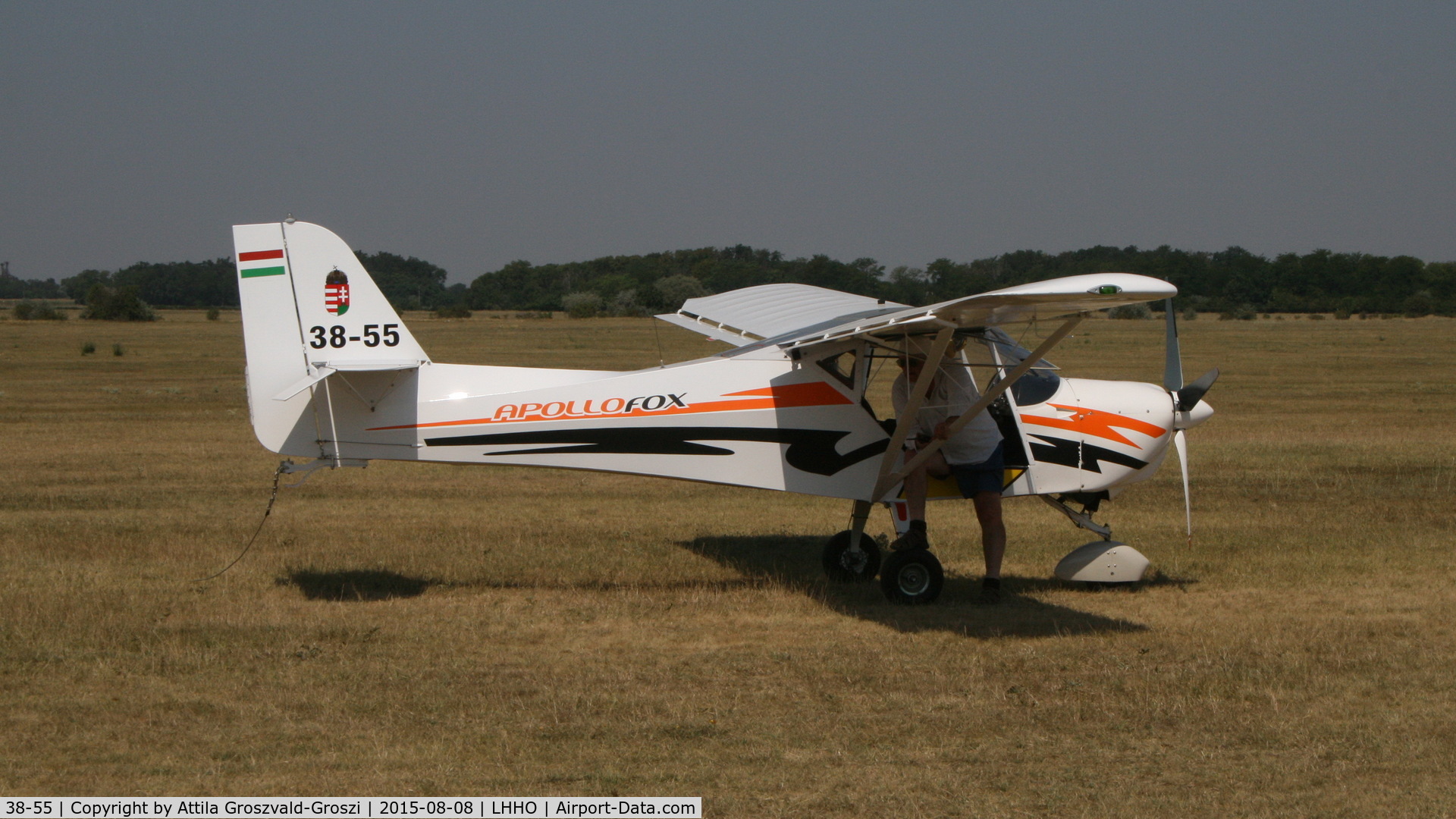 38-55, 2009 Halley Apollo Fox C/N 080509, Hajdúszoboszló Airport, Hungary - 60. Hungary Gliding National Championship and third Civis Thermal Cup, 2015