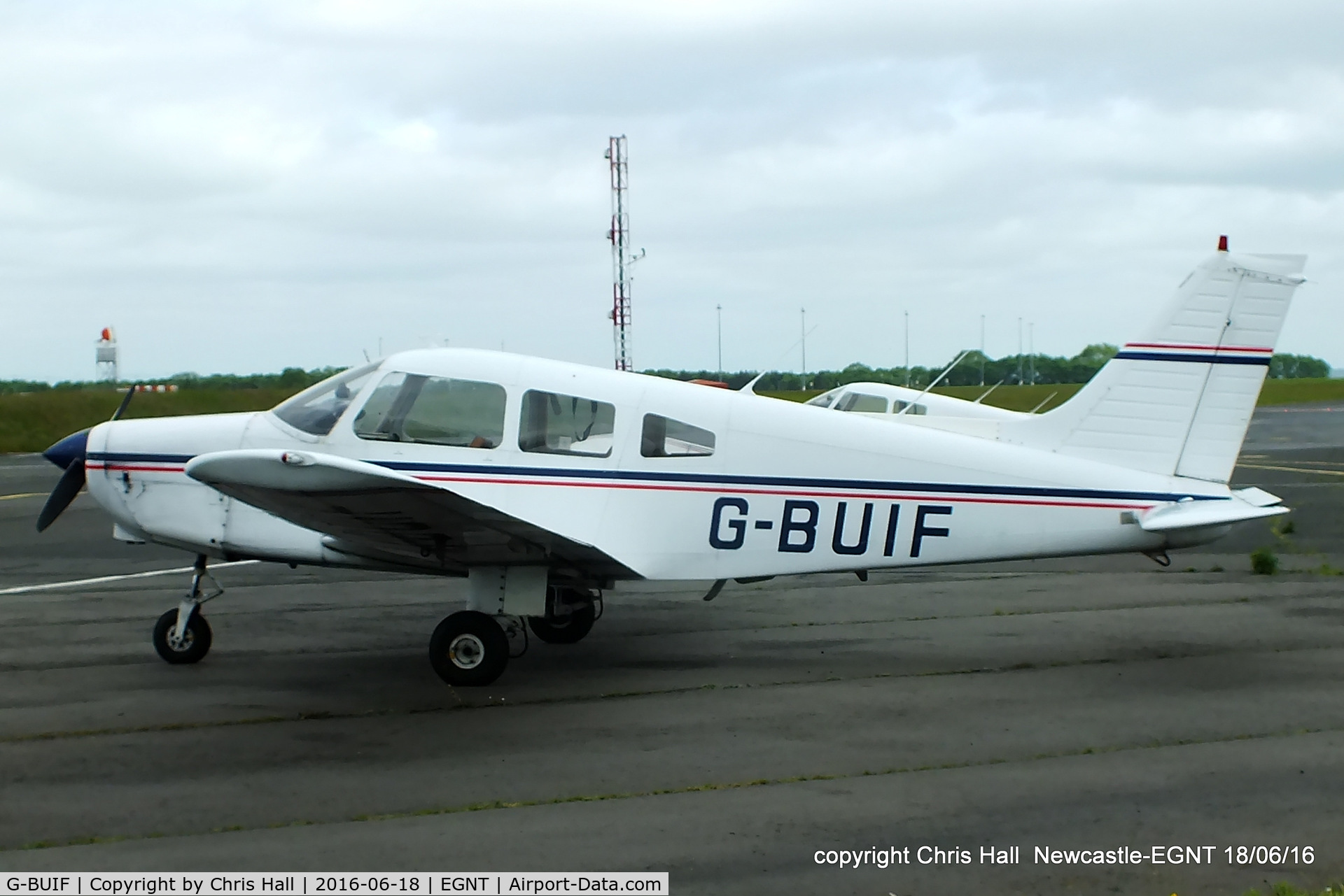 G-BUIF, 1979 Piper PA-28-161 Cherokee Warrior II C/N 28-7916406, at Newcastle