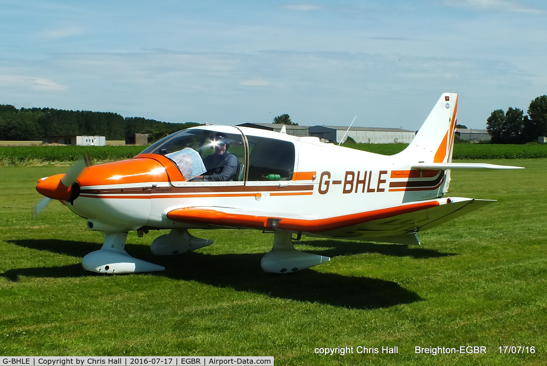 G-BHLE, 1980 Robin DR-400-180 Regent Regent C/N 1466, at Breighton's Summer Fly-in