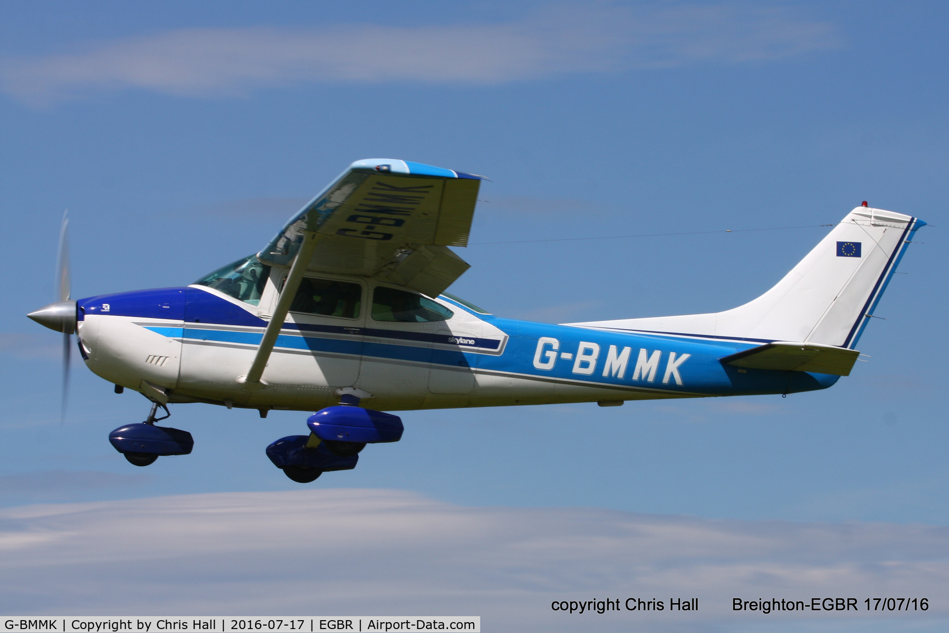 G-BMMK, 1975 Cessna 182P Skylane C/N 182-64117, at Breighton's Summer Fly-in