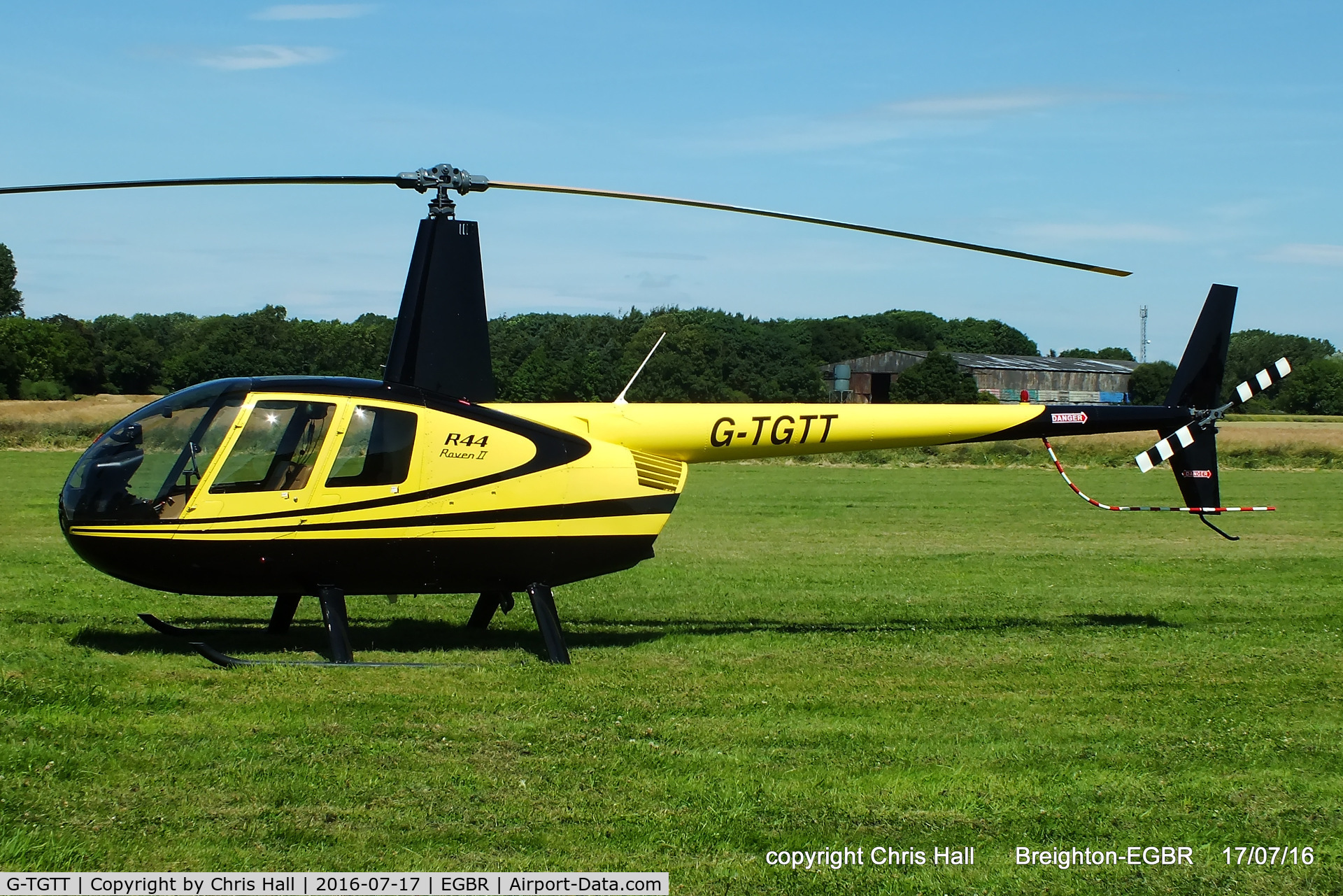 G-TGTT, 2002 Robinson R44 Raven II C/N 10023, at Breighton's Summer Fly-in