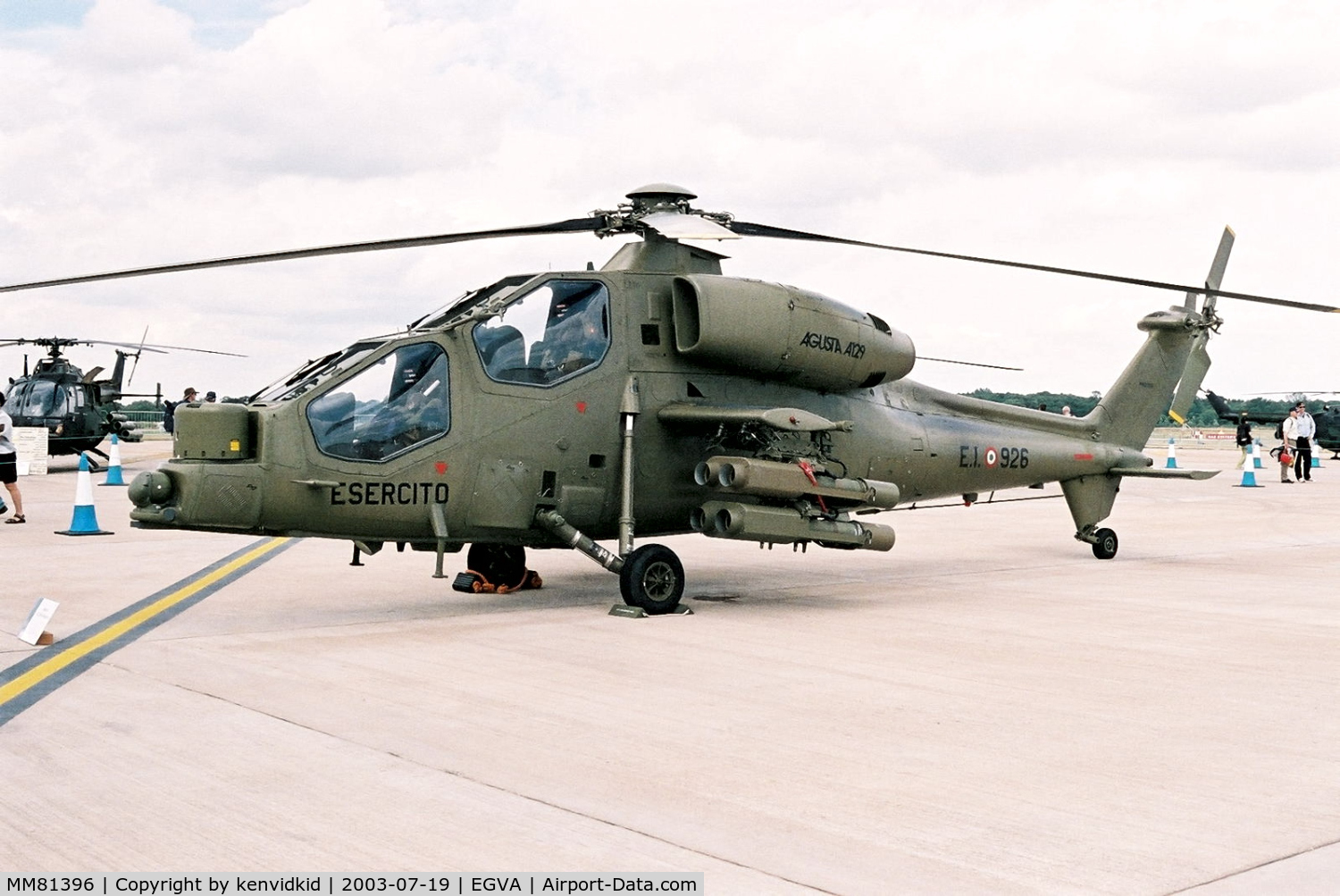 MM81396, Agusta A-129A Mangusta C/N 29027, Italian Air Force at RIAT.