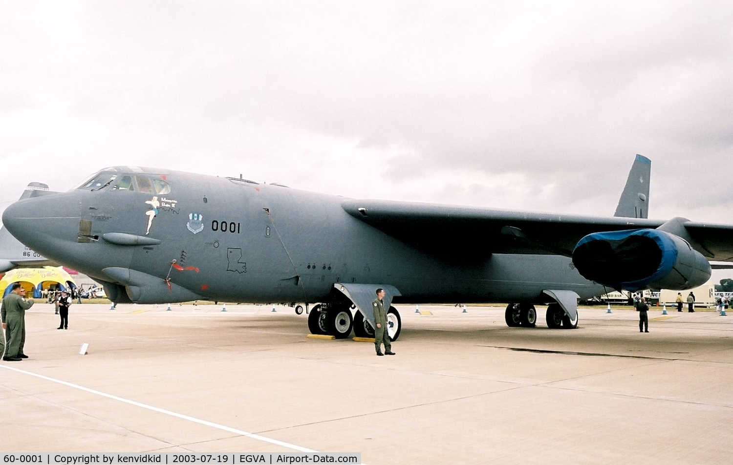 60-0001, 1960 Boeing B-52H Stratofortress C/N 464366, USAF at RIAT.