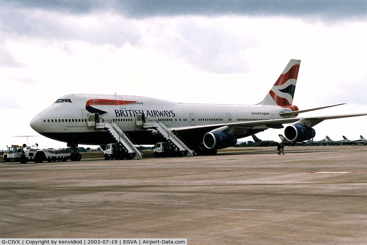 G-CIVX, 1998 Boeing 747-436 C/N 28852, British Airways visitor to RIAT.