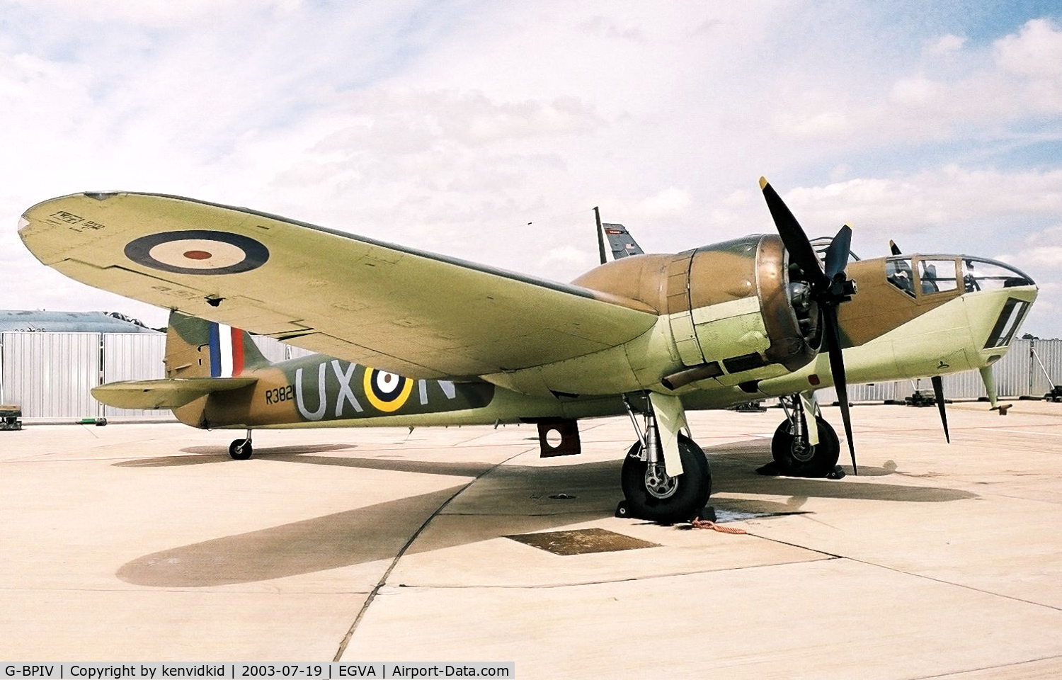 G-BPIV, 1943 Bristol 149 Bolingbroke Mk.IVT C/N 10201, In the 100 Years of Flight enclave.