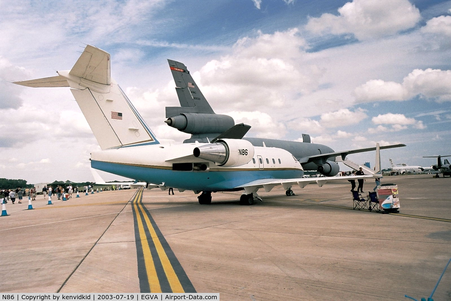 N86, 1994 Canadair Challenger 601-3R (CL-600-2B16) C/N 5167, FAA at RIAT.