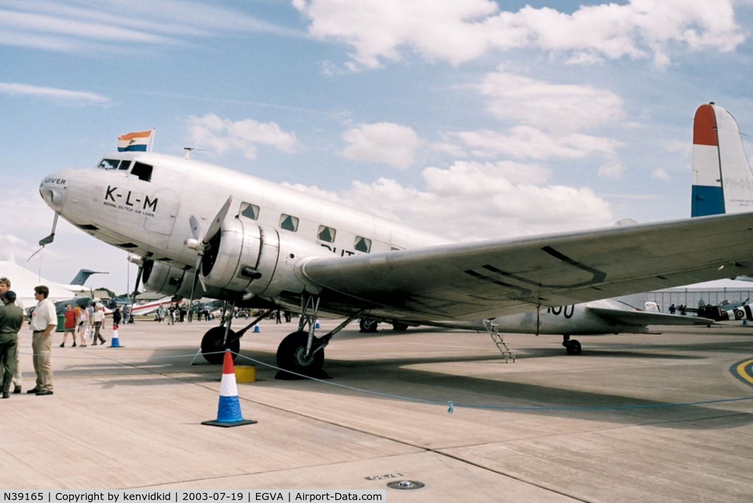 N39165, 1935 Douglas R2D-1 (DC-2) C/N 1404, In the 100 Years of Flight enclave at RIAT.