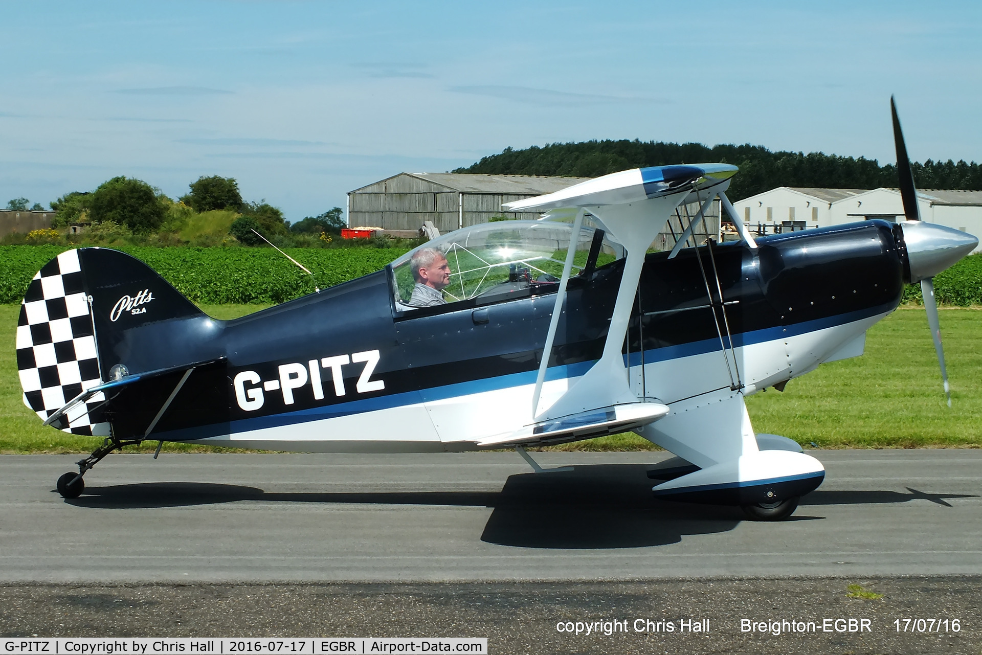 G-PITZ, 1983 Pitts S-2A Special C/N 100ER, at Breighton's Summer Fly-in