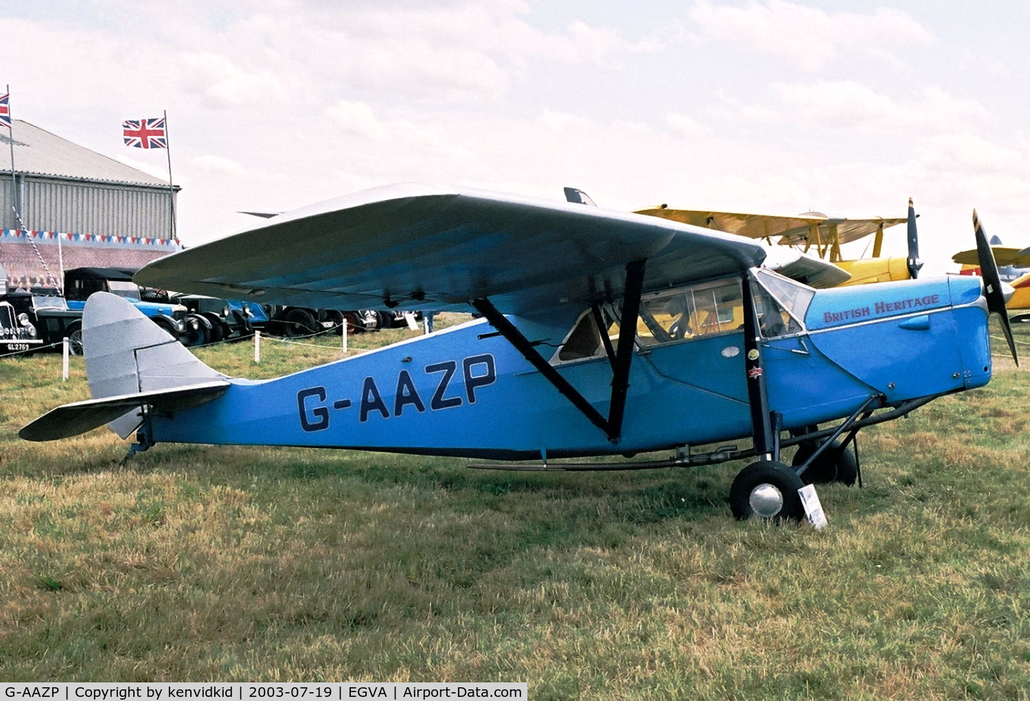 G-AAZP, 1930 De Havilland DH.80A Puss Moth C/N 2047, In the 100 Years of Flight enclave at RIAT.