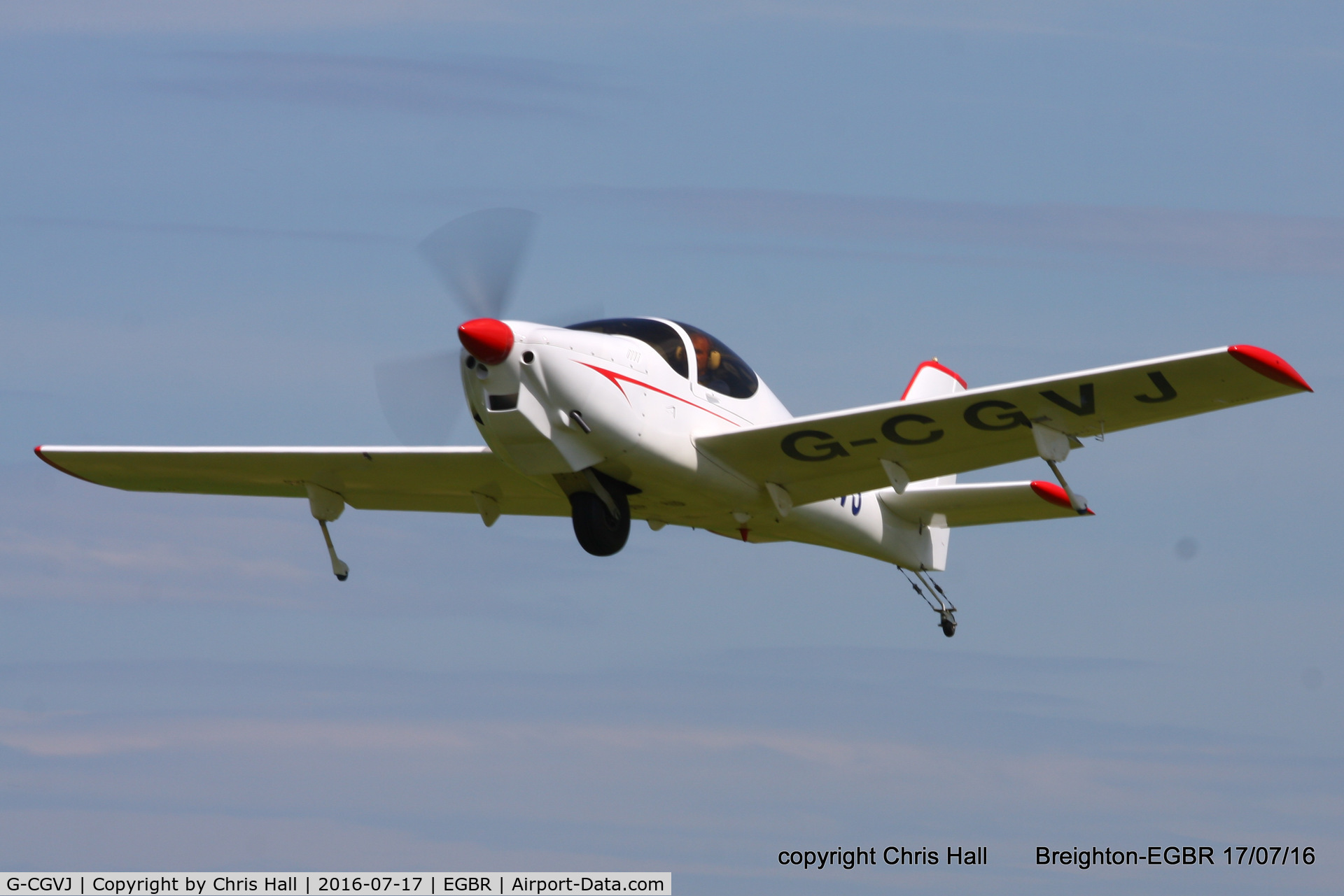 G-CGVJ, 2014 Europa XS Monowheel C/N PFA 247-13752, at Breighton's Summer fly in