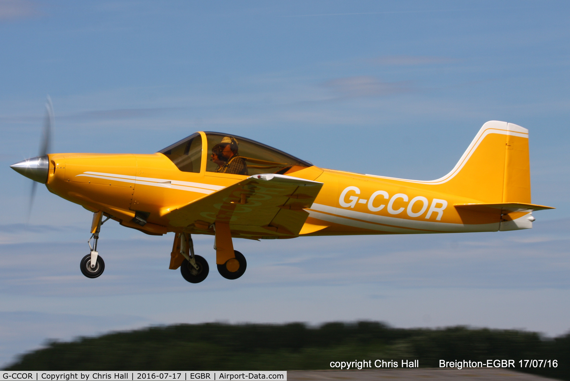 G-CCOR, 2005 Sequoia F8L Falco C/N PFA 100-10588, at Breighton's Summer fly in
