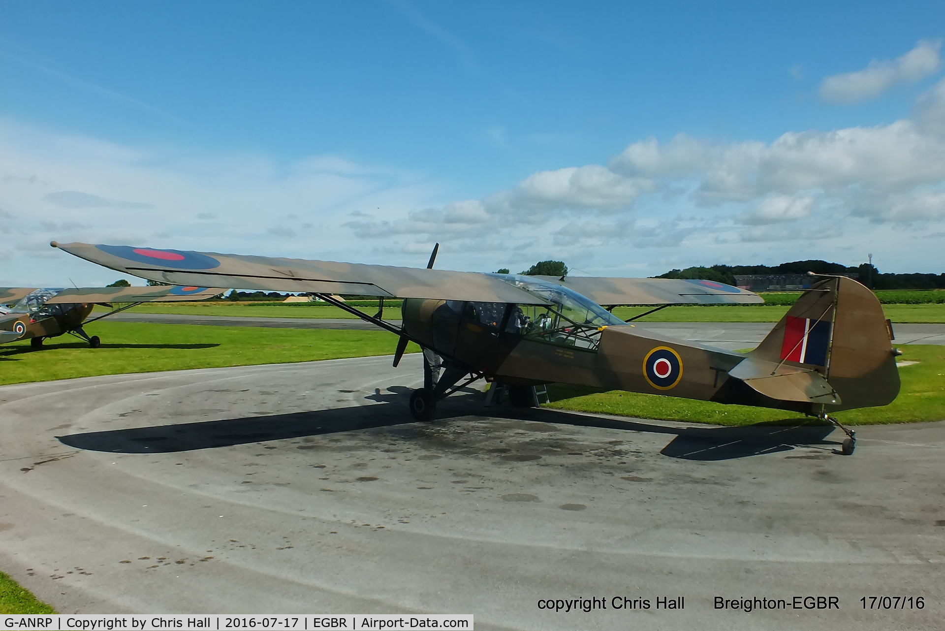 G-ANRP, 1945 Taylorcraft J Auster 5 C/N 1789, at Breighton's Summer fly in