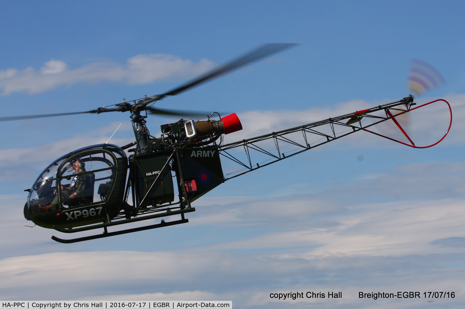 HA-PPC, 1960 Sud SA-313B Alouette II C/N 1500, at Breighton's Summer fly in