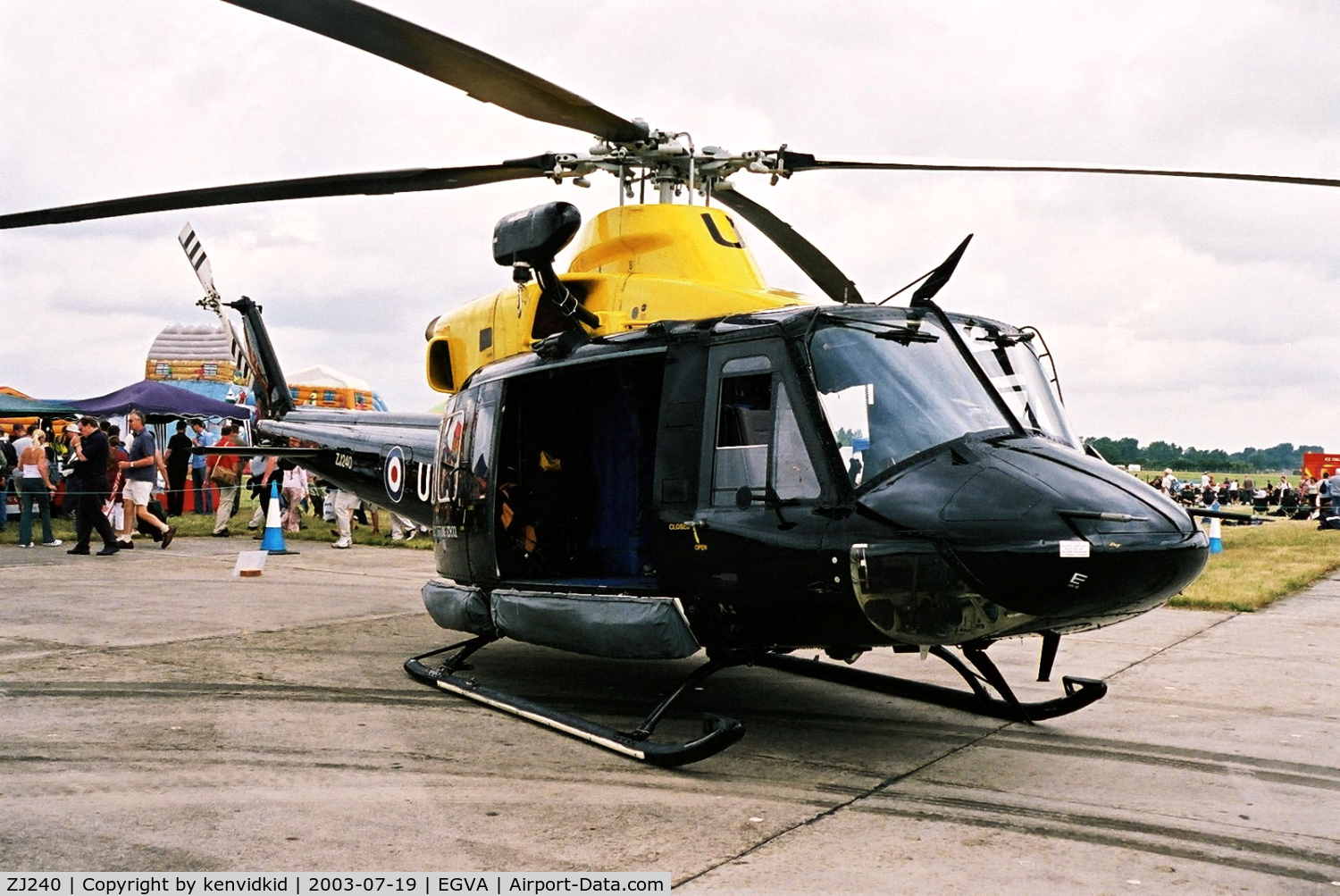 ZJ240, 1997 Bell 412EP Griffin HT1 C/N 36163, Royal Air Force at RIAT.