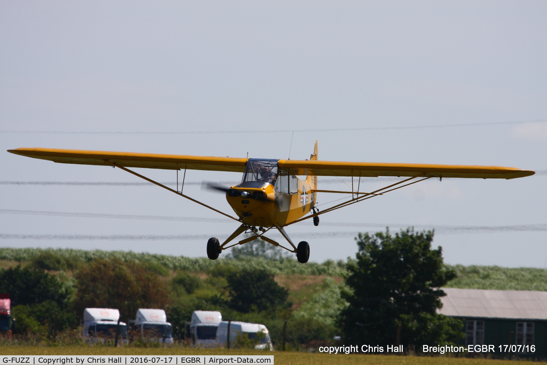 G-FUZZ, 1951 Piper L-18C Super Cub (PA-18-95) C/N 18-1016, at Breighton's Summer fly in