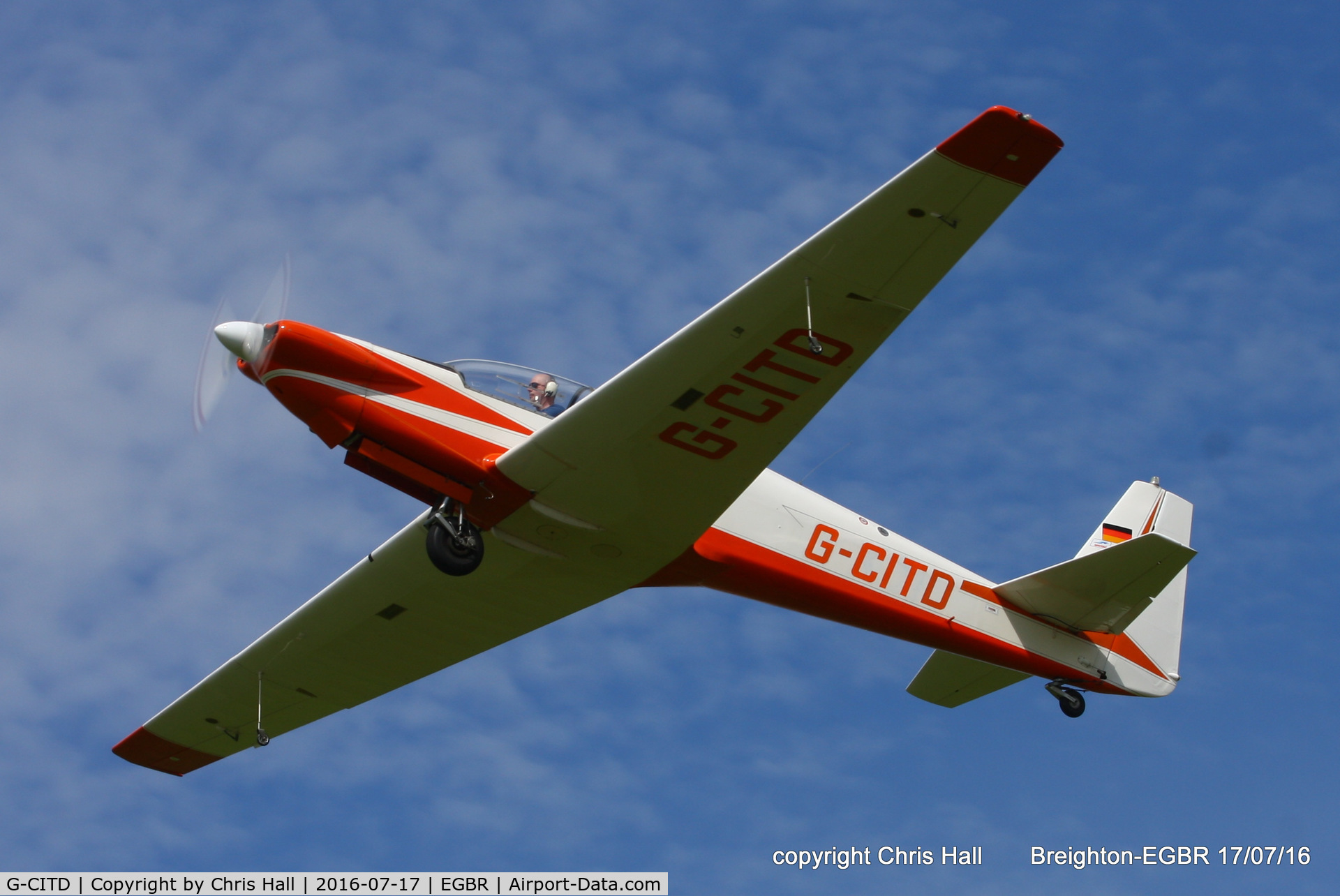 G-CITD, 1972 Sportavia-Putzer Fournier RF-4D C/N 5115, at Breighton's Summer fly in