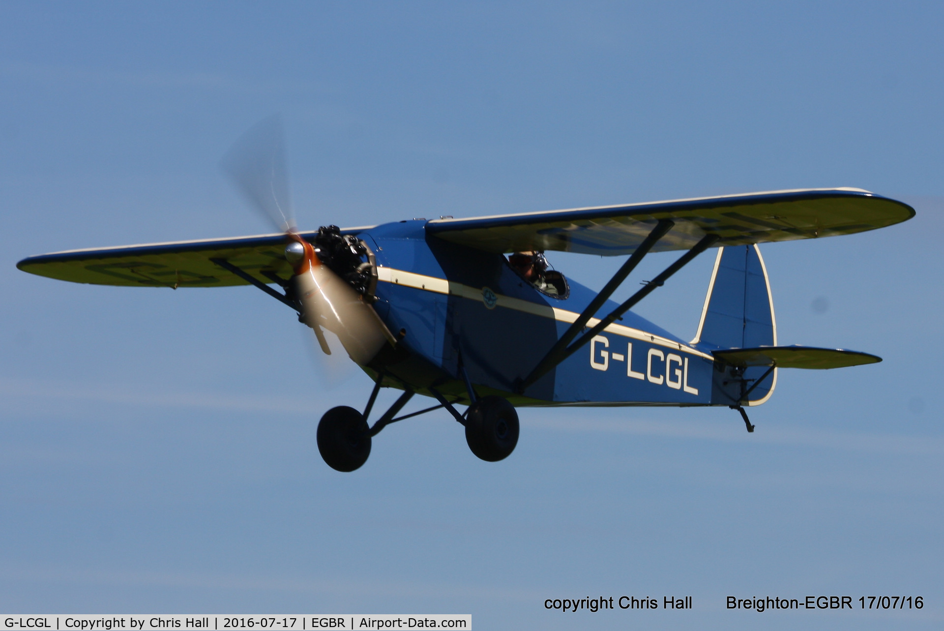 G-LCGL, 1993 Comper CLA7 Swift Replica C/N PFA 103-11089, at Breighton's Summer fly in