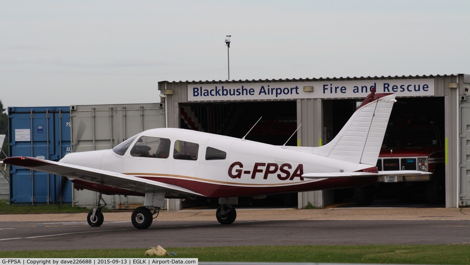 G-FPSA, 1986 Piper PA-28-161 Cherokee Warrior II C/N 28-8616038, Falcon Flying Srvs at Blackbushe