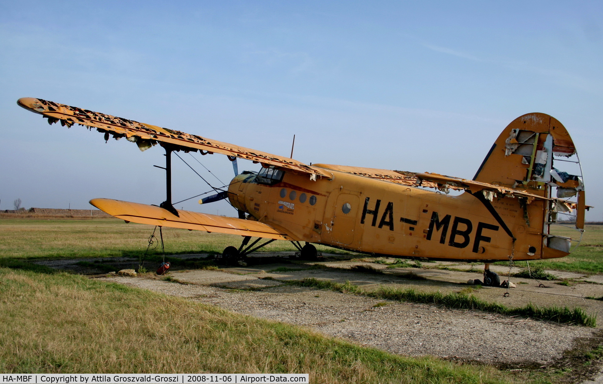 HA-MBF, 1975 PZL-Mielec An-2R C/N 1G161-11, Szarvas-Káka, Hungary - agricultural airport and take-off field