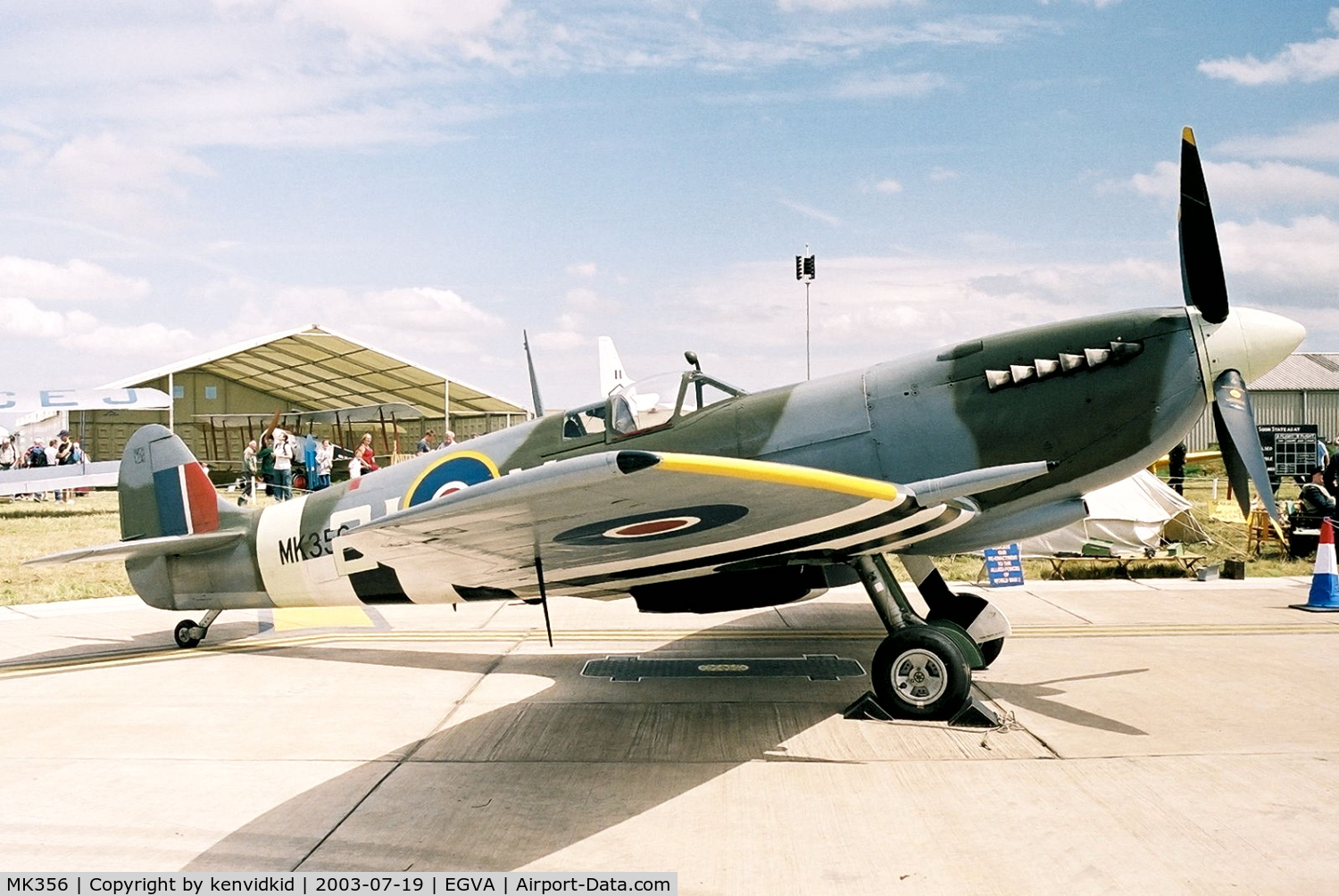MK356, 1944 Supermarine 361 Spitfire LF.IXc C/N CBAF.IX.1561, In the 100 Years of Flight enclave at RIAT.