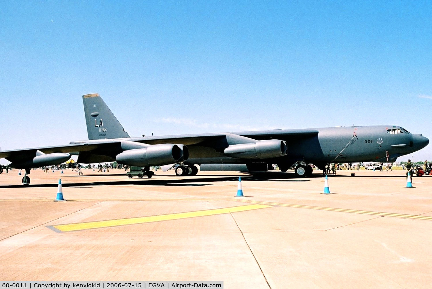 60-0011, 1960 Boeing B-52H Stratofortress C/N 464376, On static display at RIAT.