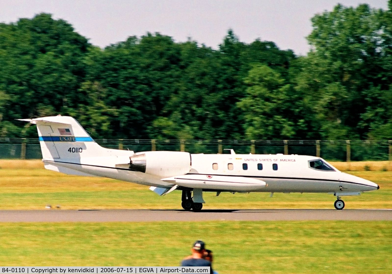 84-0110, 1984 Gates Learjet C-21A C/N 35A-556, Visitor to RIAT.