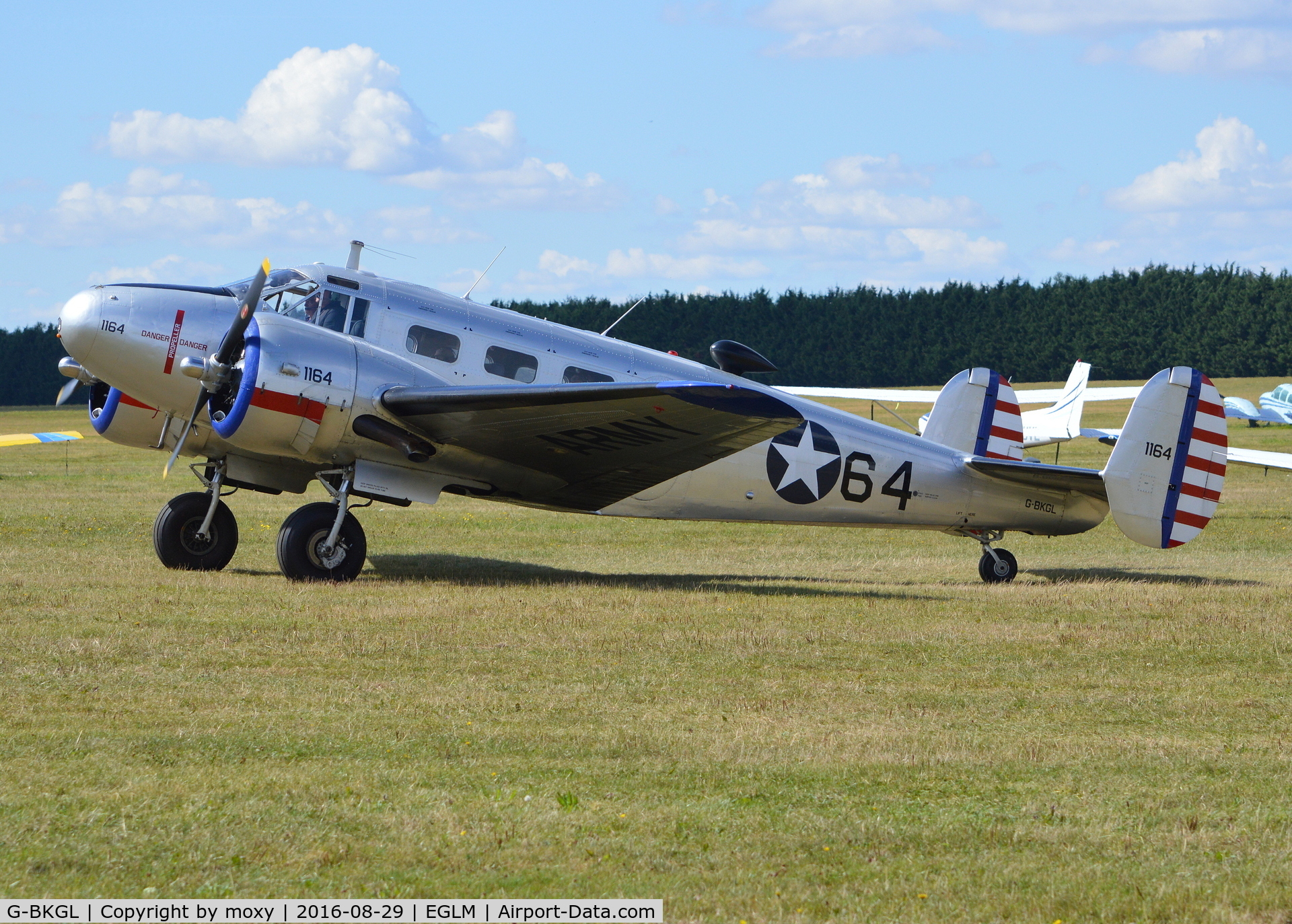 G-BKGL, 1952 Beech Expeditor 3TM C/N CA-164 (A-764), Beech 3TM Expeditor at White Waltham. Ex CF-QPD