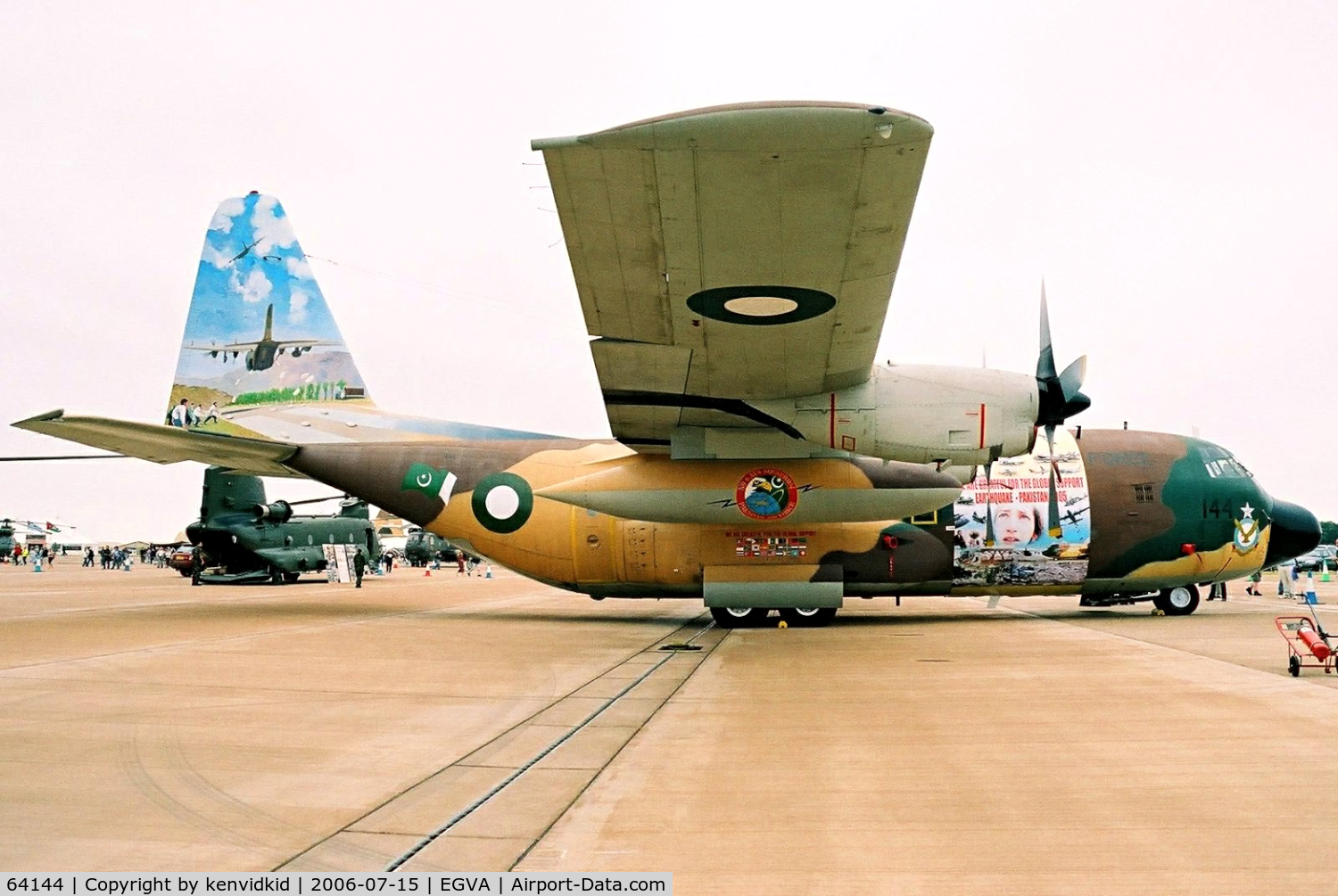 64144, Lockheed L-100-20 Hercules C/N 382-4144, Pakistan Air Force special scheme.