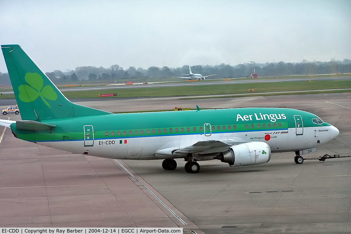 EI-CDD, 1991 Boeing 737-548 C/N 24989/1989, Boeing 737-548 [24989] (Aer Lingus) Manchester-Ringway~G 14/12/2004