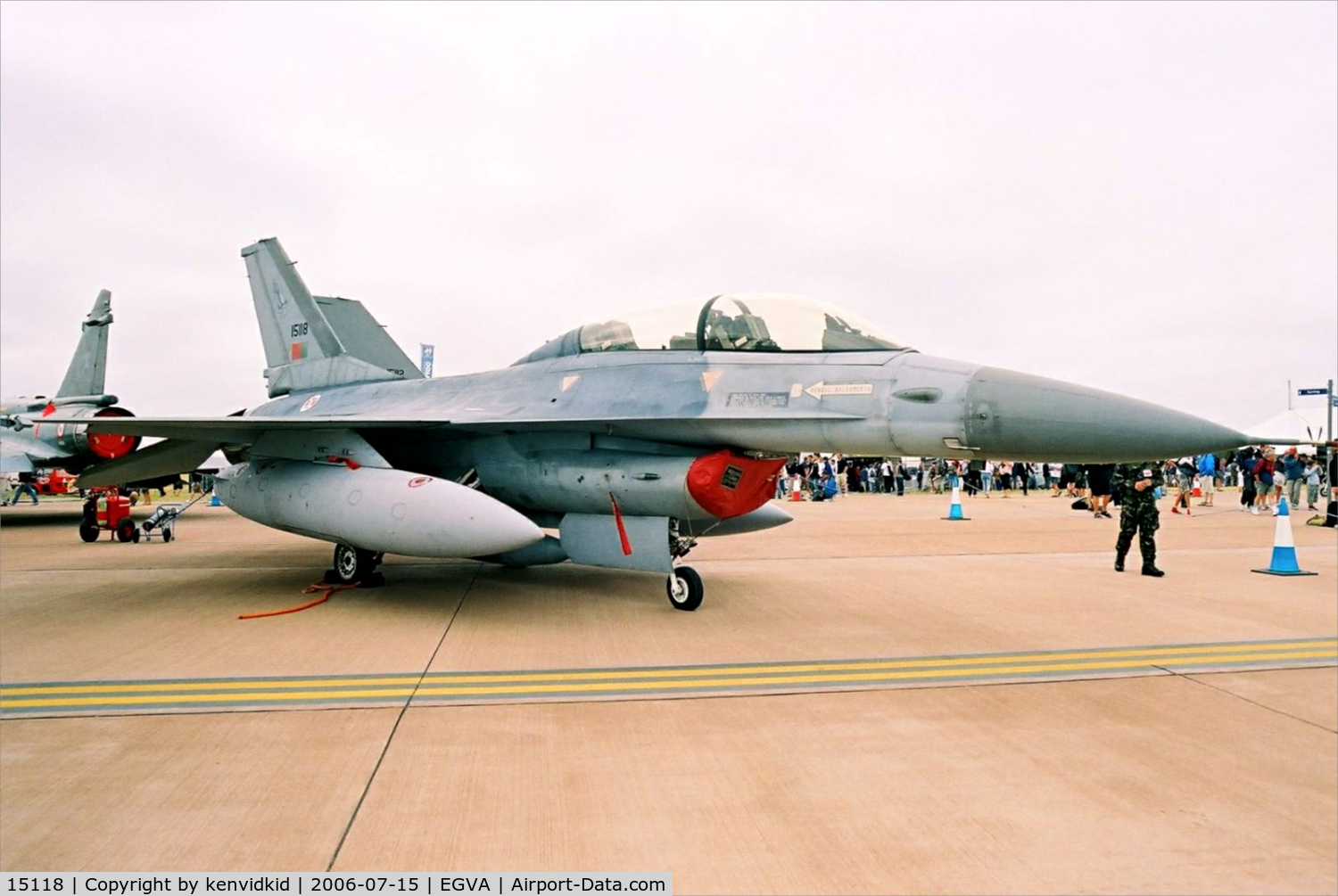 15118, Lockheed F-16B Fighting Falcon C/N AB-01, Portuguese Air Force on static display at RIAT.