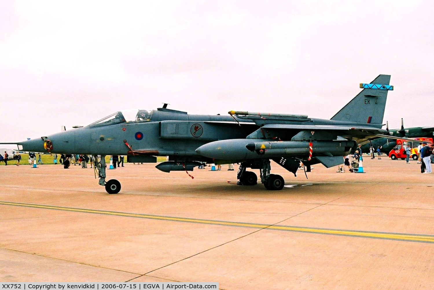 XX752, 1975 Sepecat Jaguar GR.3A C/N S.49, Royal Air Force 41 Sqn on static display at RIAT.