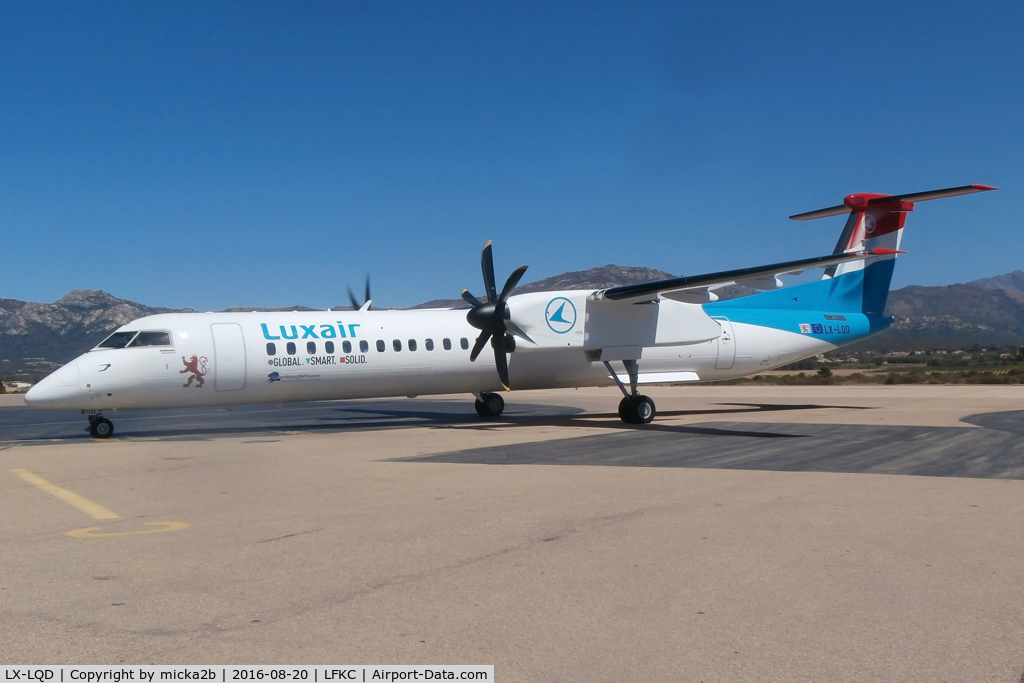 LX-LQD, 2016 De Havilland Canada DHC-8-402Q Dash 8 Dash 8 C/N 4525, Parked